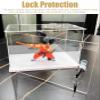 Lockable Acrylic Display Case, Stackable Countertop Storage Box, 25 x 15 x 20 cm view 2