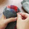 Darning Set for Sewing with Darning Mushroom, Needles and Ring view 2
