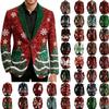 Duohropke Men's Corduroy Christmas Blazer Costume view 1