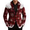 Duohropke Men's Corduroy Christmas Blazer Costume view 2