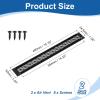 QUARKZMAN 2-Pack Aluminum Door Ventilation Grilles, 400 x 50 mm view 2