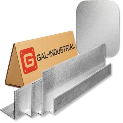 GAL - INDUSTRIAL Satin-Finished Aluminum Angle Profile, 18 x 18 mm, 2 mm Thick, 50 cm Long