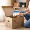 IDEA HOME MOOVE Moving Boxes, 12-Pack, Heavy-Duty with Lids, Handles & Labeling Panels view 2