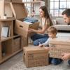 IDEA HOME MOOVE Moving Boxes, 12-Pack, Heavy-Duty with Lids, Handles & Labeling Panels view 4