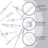 QUARKZMAN 100-Piece 5/32" x 3/8" Aluminum Blind Rivets, Countersunk Head view 3