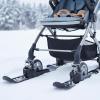 Snow Bicycle Sled, Portable Scooter Ski Sled view 3