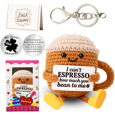 MLZTINGR Crochet Coffee Mug with Amigurumi