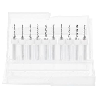 QUARKZMAN 10-Piece 1.5 mm PCB Micro Drill Bit Set, 1/8 in Shank