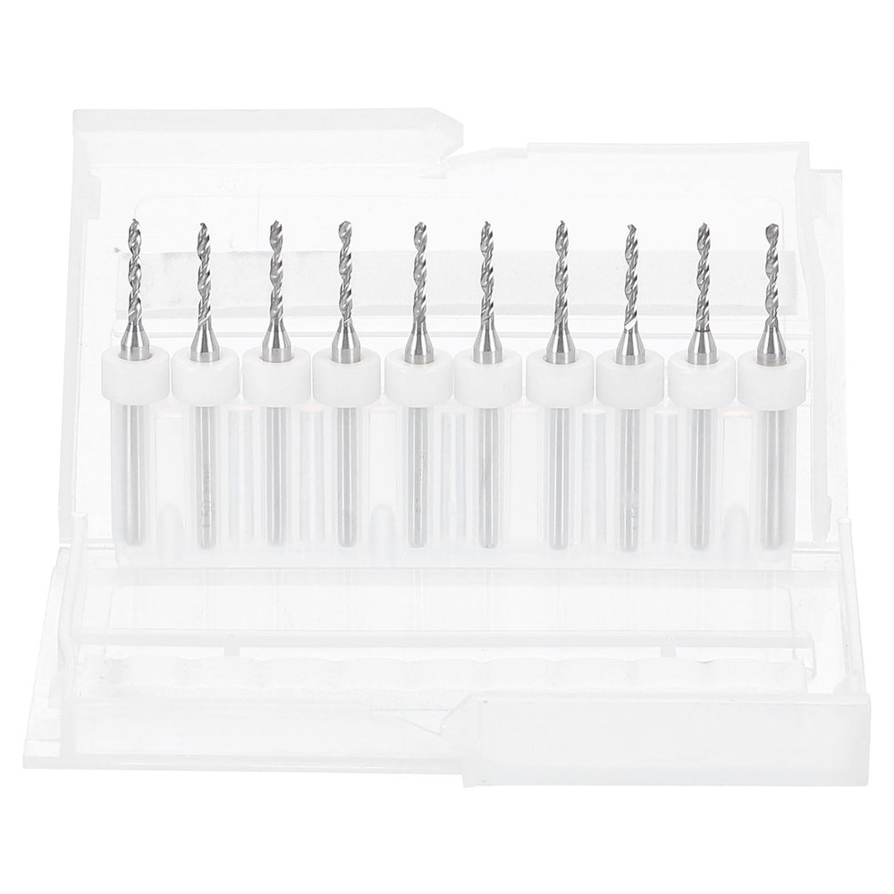 QUARKZMAN 10-Piece 1.5 mm PCB Micro Drill Bit Set, 1/8 in Shank