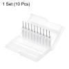 QUARKZMAN 10-Piece 1.5 mm PCB Micro Drill Bit Set, 1/8 in Shank view 3