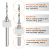 QUARKZMAN 10-Piece 1.5 mm PCB Micro Drill Bit Set, 1/8 in Shank view 4