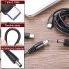 QUARKZMAN USB-C to 5.5 x 2.1 mm DC Charging Cable, Black view 3