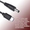 QUARKZMAN USB-C to 5.5 x 2.1 mm DC Charging Cable, Black view 4