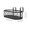 BESPORTBLE Metal Hanging Planter Holder for Balcony Railings view 2