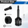 QUARKZMAN T30 Torx Bit Socket, 1/2-Inch Drive, Cr-Mo Steel view 2