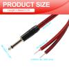 QUARKZMAN 2-Piece TS Mono Plug to Bare Wire, 3.3 ft/1 m, 14 AWG view 2