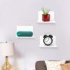 Quorvex Transparent Acrylic Wall Shelves, 4-Pack, 10 cm view 2