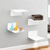 Quorvex Transparent Acrylic Wall Shelves, 4-Pack, 10 cm view 3