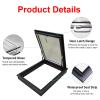 1-Piece Adjustable Aluminum Roof Access Hatch for Attic and Conservatory, 55 x 65 cm view 3