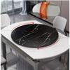Lazy Susan Teak Wood, 85 cm, Rotating Serving Tray for Dining Table, 360° Turntable, Solid Wood Craftsmanship view 3