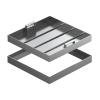 80 x 80 cm Stainless Steel Recessed Manhole Cover with Handle view 1