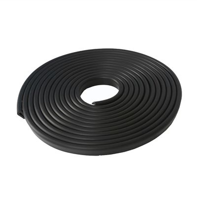 1 m U-Shaped Rubber Edge Trim, Black U-Channel Protector for Car Doors, Glass, Metal Panels (7 x 9 mm)