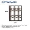Foldable Window Safety Guard for Home, Customizable – Interior Safety Grille for Children and Pets, for Horizontal Sliding Windows (120 x 115 cm) view 3