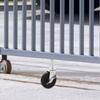 SEWACC Gate Roller with Easy Installation and Quiet Operation, Spring-Loaded Iron and Rubber Roller for Metal Swing Gates in Factory Environments view 4