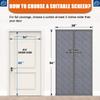 Magnetic Thermal Door Curtain, Brown, 105 × 205 cm view 2