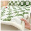 Soft Quilted Mattress Protector with Pillowcases, Green, 120 x 200 cm view 1
