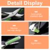 GVSS 2-Pack Stainless Steel Tongs, 16.8 cm, with Non-Slip Silicone Grip view 3