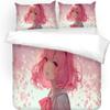 Japanese Anime Bedding Set 135 x 200 cm, 3-Piece Manga Girl Duvet Cover Set view 3