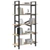 vidaXL 5-Tier Bookshelf 100 x 33.5 x 178 cm Engineered Wood view 1