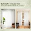 LIUJYUAN Sheer Curtain with Grommets, 200 x 330 cm, White view 2