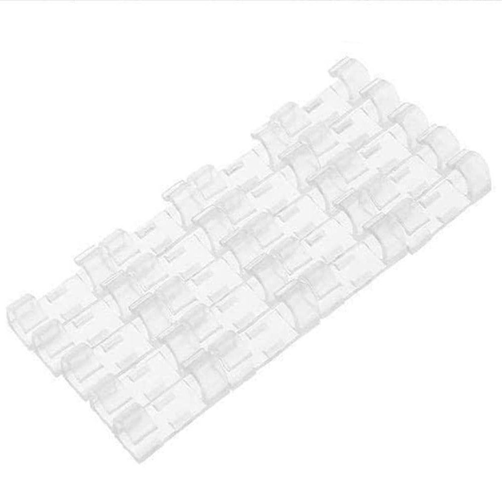 Self-Adhesive Wire Clips, Cable Buckles, Phone Line Fasteners, Data Clips, 20 pcs