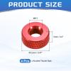 QUARKZMAN Aluminum Alloy Knurled Nuts M6 x 12 x 5 mm, Wine Red, 4-Pack view 2