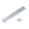 Yvxotrxnk 36-Piece 14G Bicycle Spokes & Nipples, 2.0 mm Galvanized Carbon Steel, 273–305 mm, Rust (283 mm) view 1