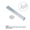 Yvxotrxnk 36-Piece 14G Bicycle Spokes & Nipples, 2.0 mm Galvanized Carbon Steel, 273–305 mm, Rust (283 mm) view 4
