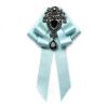COSDREAMER Renaissance Jabot Tie for Men, Victorian Bow Tie for Halloween and Wedding Costumes, Shiny Sky Blue, One Size view 1