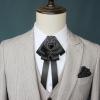 COSDREAMER Renaissance Jabot Tie for Men, Victorian Bow Tie for Halloween and Wedding Costumes, Shiny Sky Blue, One Size view 4