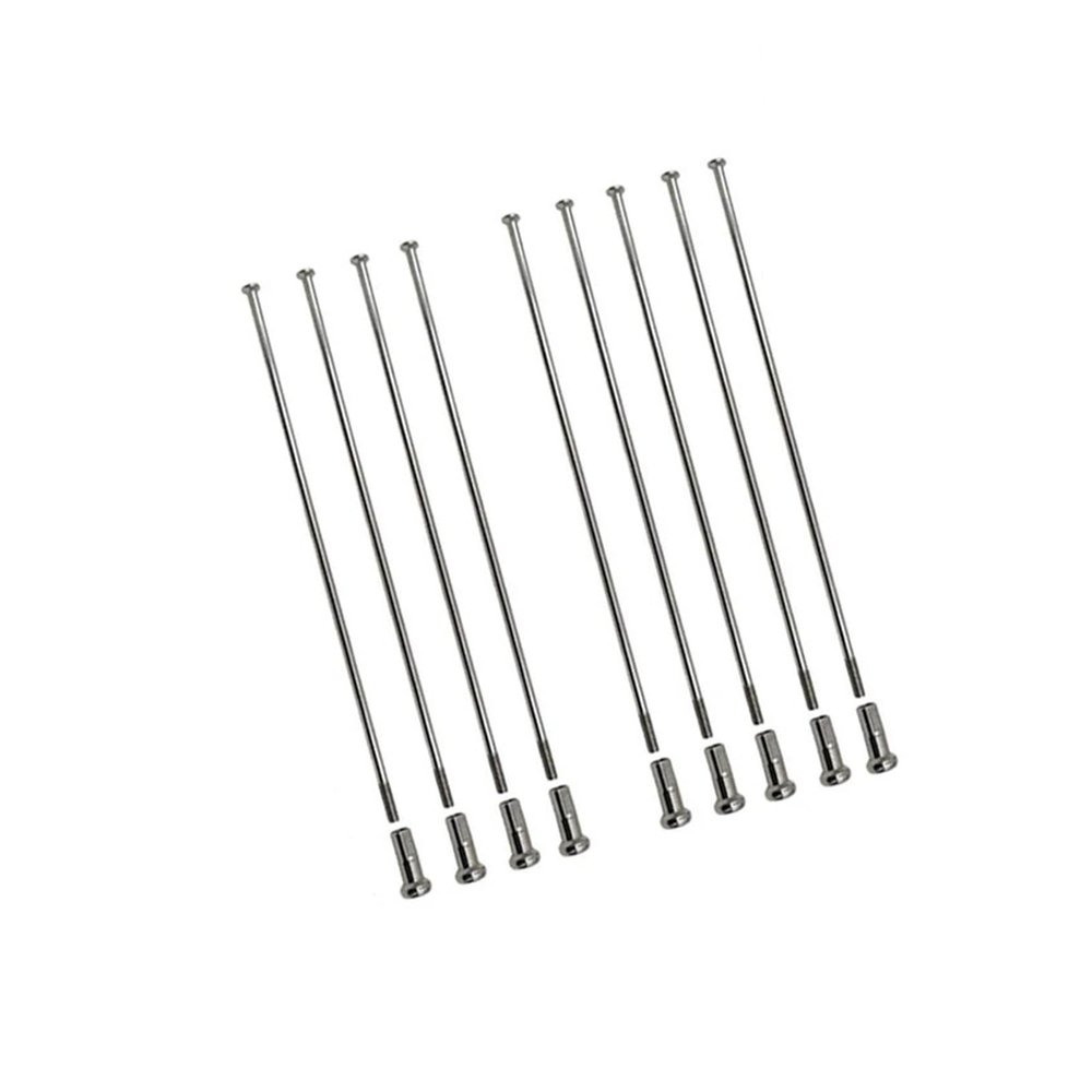 Yvxotrxnk 36-Piece 9G Motorcycle Spokes & Nipples, 243 mm