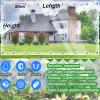 CAQXAQP Transparent Tarp with Grommets, 2.5 x 6 m, Waterproof, 420 g/m² view 3