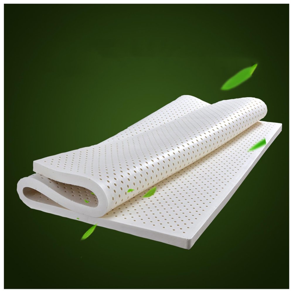 100% Natural Latex Mattress Topper, Breathable, Comfortable and Durable, 1 in, 59 x 75 in