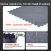 VEVOR PVC Garage Floor Tiles, 16-Pack, 513 x 513 x 5 mm, Graphite Gray view 3