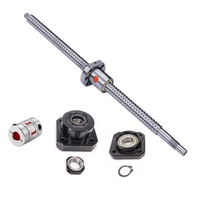 Coavoo SFU1204 Ball Screw 1700 mm, 4 mm Lead, C7, with FK10/FF10 Supports and 5 x 8 mm Coupling Kit
