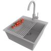 PRIMAGRAN Granite Sink for 50 cm+ Base Cabinets with Kitchen Faucet, 48 x 50 cm view 1