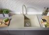 PRIMAGRAN Granite Sink for 50 cm+ Base Cabinets + Kitchen Faucet, 78 x 50 cm view 3