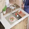 PRIMAGRAN Granite Sink for 60 cm+ Base Cabinet with Kitchen Faucet, 90 x 50 cm view 3