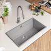 PRIMAGRAN Granite Sink for 90+ cm Cabinet with Kitchen Faucet, 86 x 47 cm view 3