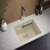 PRIMAGRAN Undermount Sink for 60 cm Base Cabinet with Faucet, 56 x 47 cm view 2